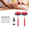 2pcs Telescopic Back Massage Roller Stainless Steel Rolling Back Massager