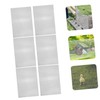 Operitacx 6Pcs Stainless Steel Wire Mesh Garden Barrier Netting Rust