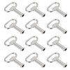 PATIKIL 6mm/0.24" Hole Socket Spanner Key, 12 Pack Zinc Alloy