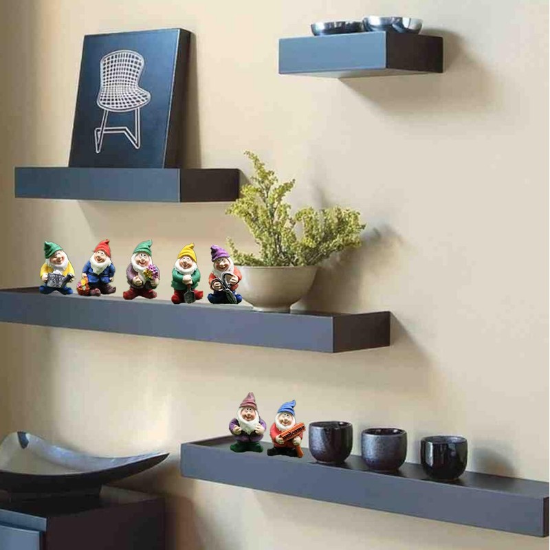 Fairy Garden Accessories, 7PCS Gnome Figurines-Mini Gnomes kit/Seven Dwarfs Statue