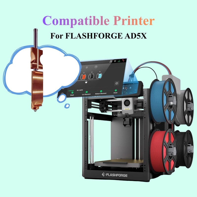 AD5X Nozzle .4 Quick Detachable Nozzle AD5X Nozzles for Flashforge