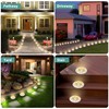 Solar Ground Lights 8 Pack Waterproof Outdoor Solar Lights for