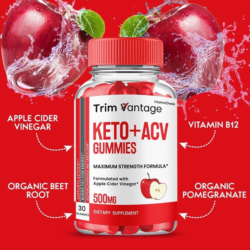 Trim Vantage Keto ACV Gummies, TrimVantage ACV Max Strength Supplement