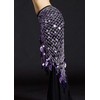 Aivtalk - Bufanda de cadera para mujer, diseño de lentejuelas,