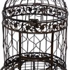 Deco 79 Vintage Metal Free-Standing Birdcage, 14" x 14" x