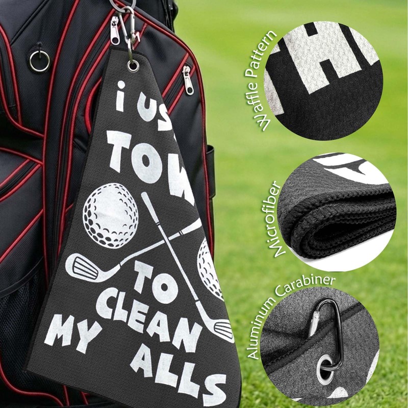 Lihome Golf Accessories for Men, Funny Golf Towel for Golf