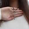 Kruzifix-Anhänger, aus 925er Silber.