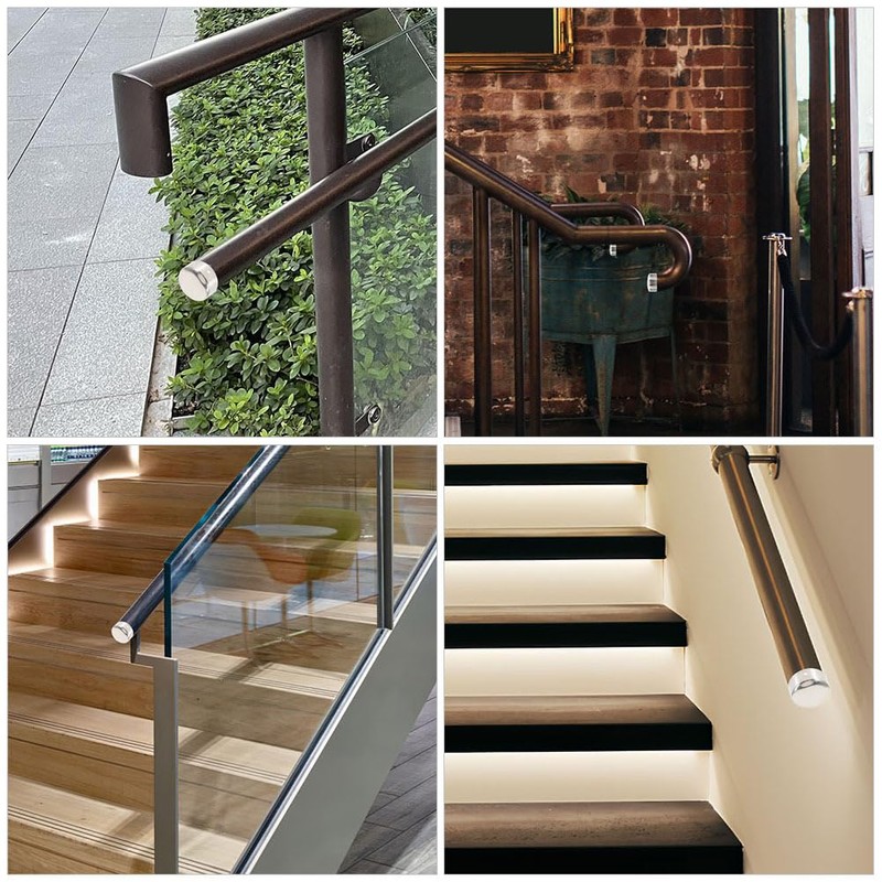 Hemobllo Handrail End Cap, 38 mm Handrail End Cap -