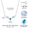 SILVERCUTE Antler Necklace for Women Teen, 925 Sterling Silver Reindeer