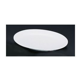 ENTEC Meta-Shaped Oval Plate, 8.5-Inch, White, No.39B