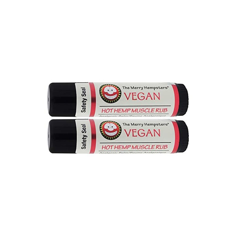 Merry Hempsters Vegan Hot Hemp Muscle Rub Single (2-Pack)