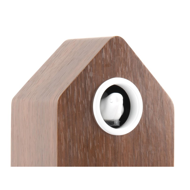 Karlsson Cuckoo 'Alarm' Clock LED - Dark Wood (KA6061DW)