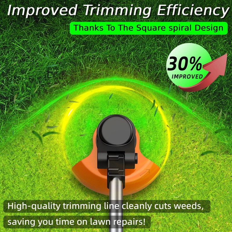 095 Trimmer Line, 380ft Square Twist Heavy Duty Weed Eater