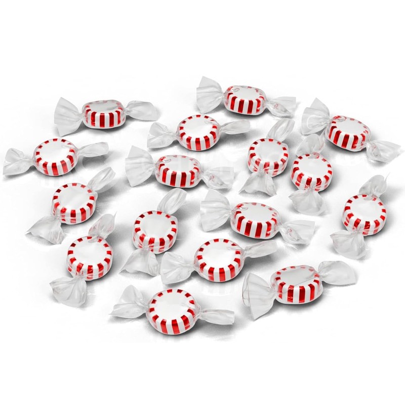 HARD CANDY CONFECTIONS | PEPPERMINT (STARLIGHT MINTS) | Individually Wrapped