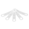 100pcs Clear Non Slip Silicone Clothes Hanger Grips Increased Friction