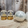 2 Cute Mini Snow Globes with Christmas Muffin Pastel Colours