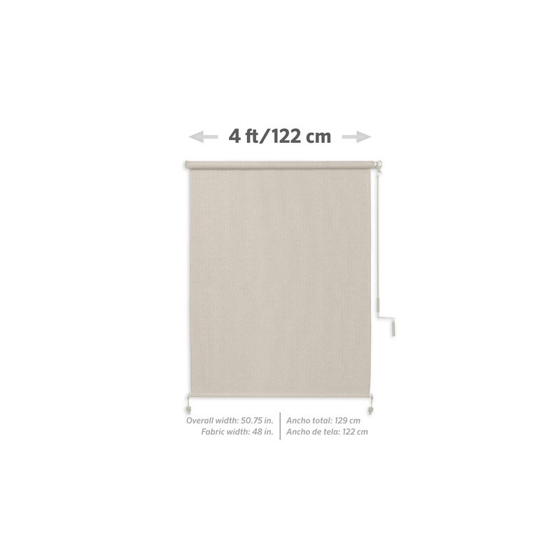 Coolaroo Outdoor Cordless Sun Blocking Roller Shade