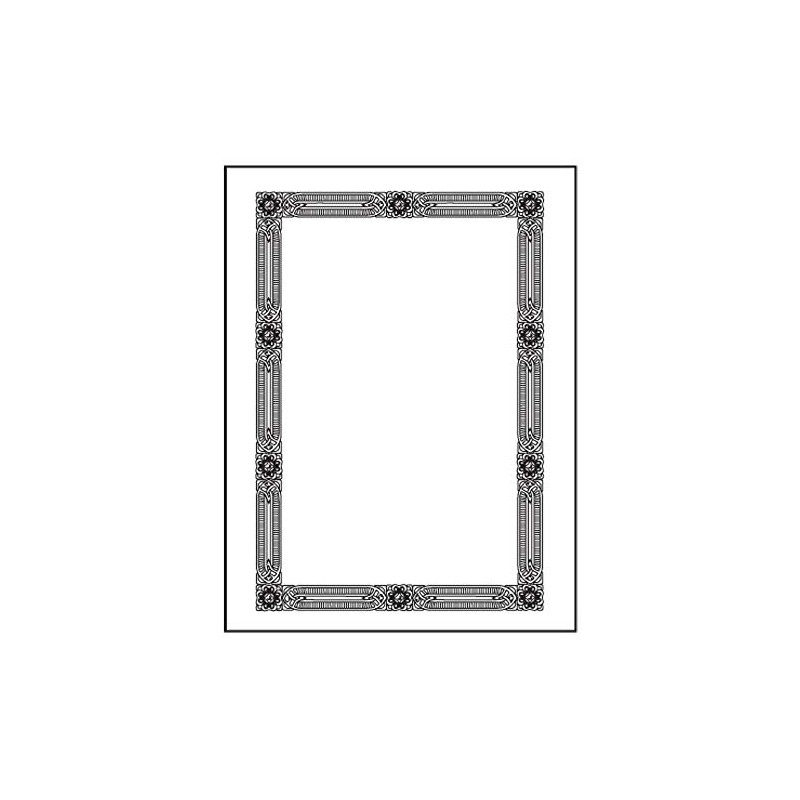 The Library Store Individual Bookplates Decorative Border 75 per Package