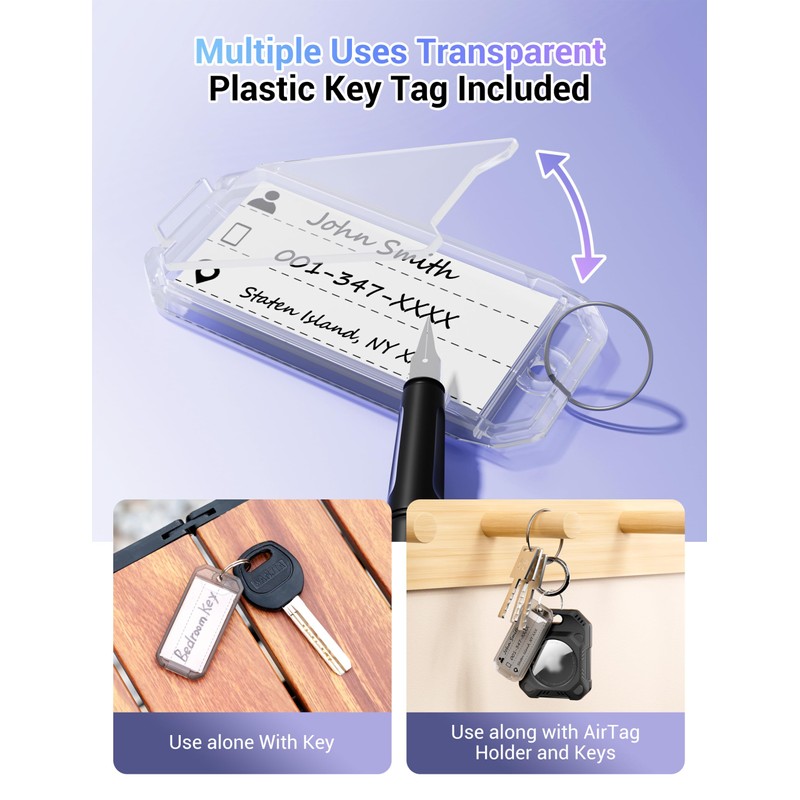 PROfezzion 1 Pack 2-in-1 Secure AirTag Holder Hard Shell Case