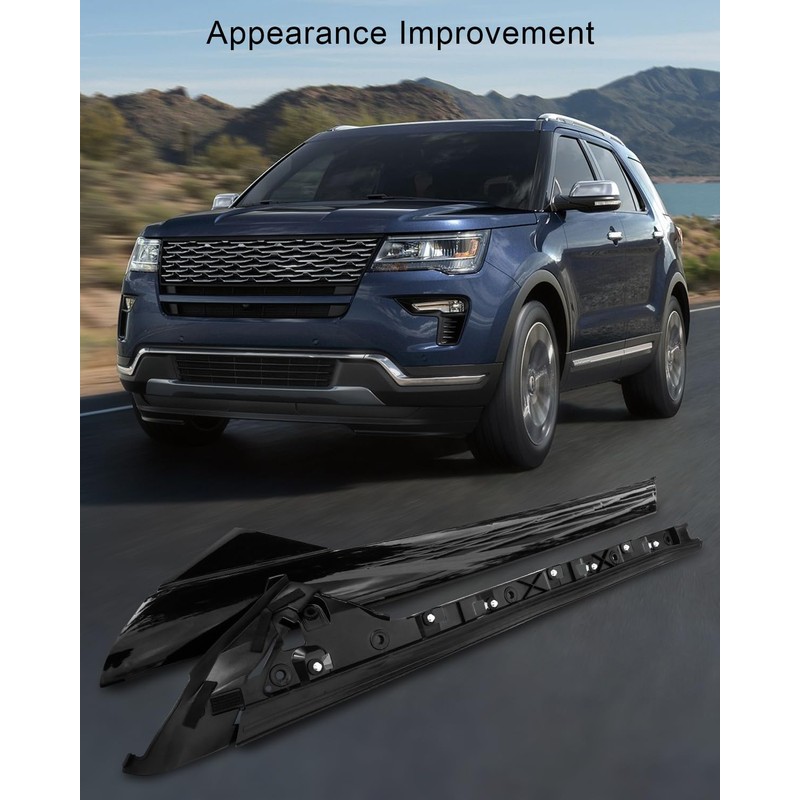 A Pillar Windshield Trim Molding Fit for Ford Explorer 2011-2019