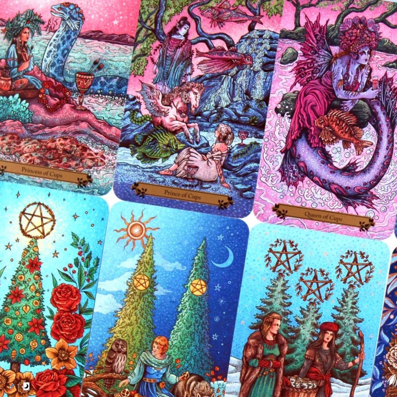 I.I.J Tarot Cards, The Hedgewitch Tarot, Weighted Edition, 78 Pieces,