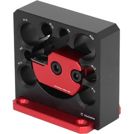 Carbide Inserts Dowel Maker, Dowel Cutter,Dowel Maker Jig Kit 8 Holes 8/9/10/12/15/16/18/20mm,Aluminum Alloy Dower Cutter Dowel Plate Wooden Rods Sticks Woodworking Auxiliary Tool