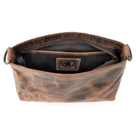 Berliner Bags Vintage Shoulder Bag Marbella XS, Small Shoulder Bag Crossbody Bag Made of Leather, Handbag for Women, Earth XS