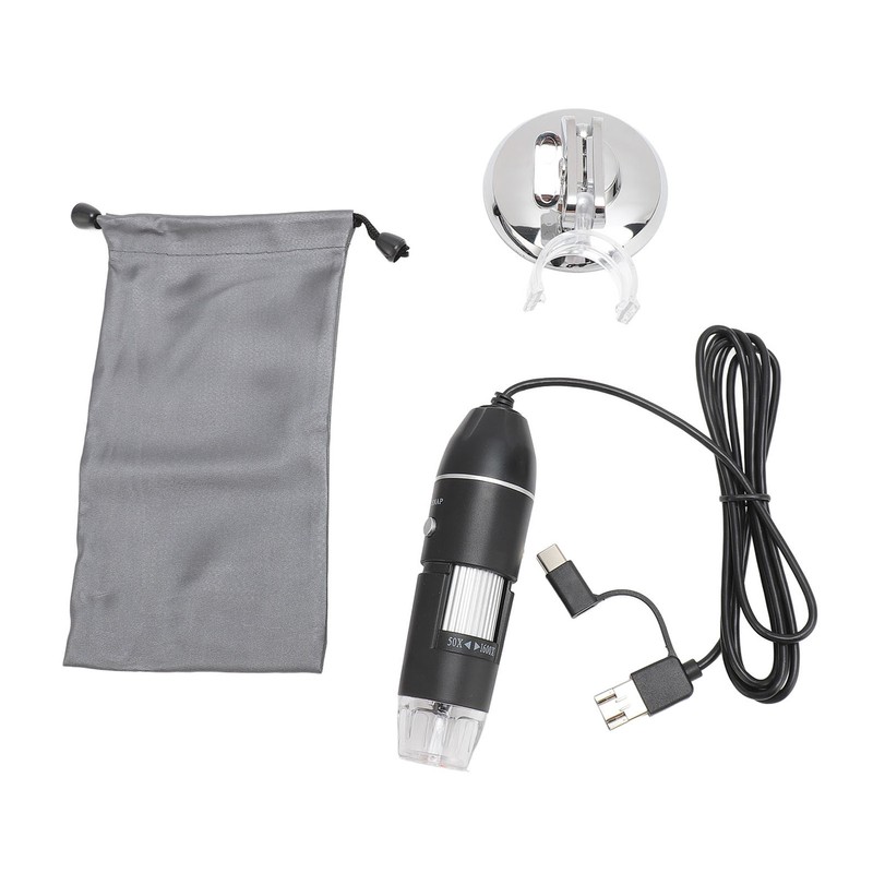 Digital Microscope 1600X 1080P HD USB Type C Micro USB