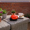 ZKSYLSM Ladybug Ceramic Covered Ashtray, Cute Outdoor Ashtray with Lid