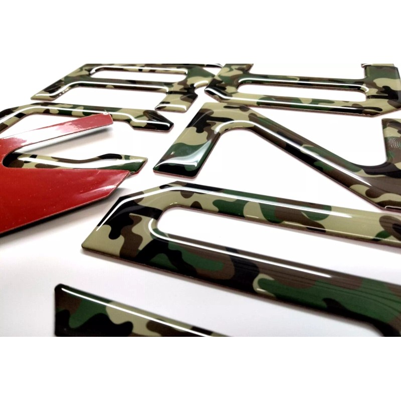 AFX 3D CAMOUFLAGE RAISED DOMED TAILGATE LETTER FOR 2022 2023