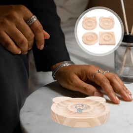 OHPHCALL Bracelet Making Supplies Wooden Jewelry Tray Bead Boards Necklace Beads Organizer Jewelry Display