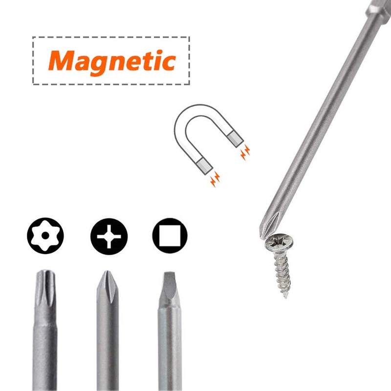 Mesee 23 Pieces 4 Inch Long Magnetic Screwdriver Bit Set,