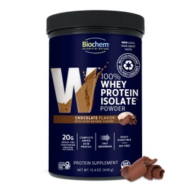 Biochem, Whey Protein Powder, 20g of Protein to Support Muscles and Intense Workouts, Chocolate, 15.4 oz…
