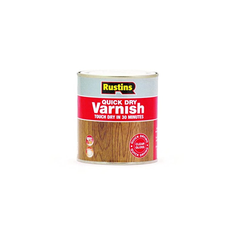Rustins AVGC500 500ml Quick Dry Varnish - Gloss Clear