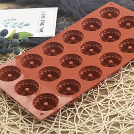 ionEgg Silicone Bakeware Mold for Mousse Chocolate, Jelly, Pudding, Camele, Dessert Molds 18 Cavities, Set of 3