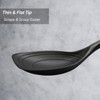 Large Silicone Cooking Spoon, Non-Stick Solid Spoon set with Deep