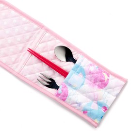 COLORFUL CANDY STYLE Cutlery Case, Girls, Cloth, Kids, Portable, Fashionable, Cute, Fluffy, Cute Candy Pop, N4633700