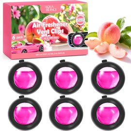 ar Air Freshener Vent Clips, Peach Scent, 6 Pack, Long Lasting Scent Up to 180 Days