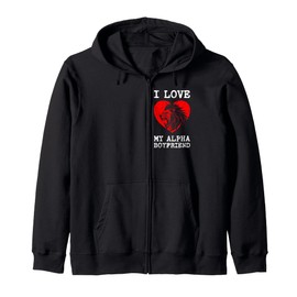 I Love My Alpha Boyfriend I Heart My Alpha Boyfriend Kapuzenjacke