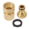 2PCS Water Hose Quick Connector Brass 3/4 Inch Male and