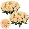 Riceshoot 2 Bouquets Cemetery Flowers 18 Heads Artificial Flowers for