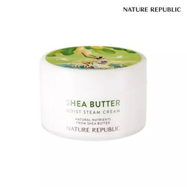 Nature Republic 조은하우스 [네이처리퍼블릭] 쉐어버터 스팀크림 모이스트중건성 100ml 2개 + 히알루론산 마스크팩 1매 892249 15+15 리얼 네이처 마스크 팩