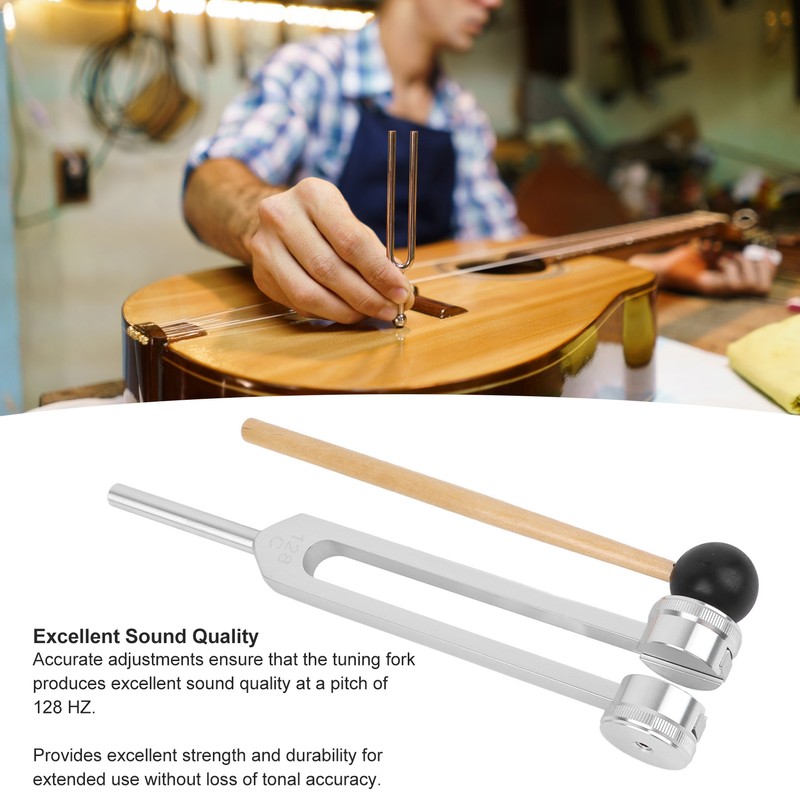 Professional Tuning Fork 128 Hz Aluminum Sensory Standard Musical Instrument