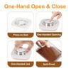 TekCuby Brown Sugar Keeper Container, Airtight Brown Sugar Container with