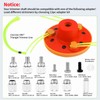 Quintillus Universal Weed Eater Head,H09 Weed Wacker Head Grass Trimmer
