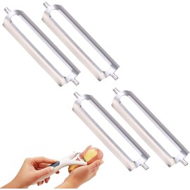 Heyumybit 4 Pcs Stainless Steel Peeler Replacement Blade,Potato Peeler,Multifunctional Replacement Blades for Fruit and Vegetable Peelers,Kitchen Peeling Gadget