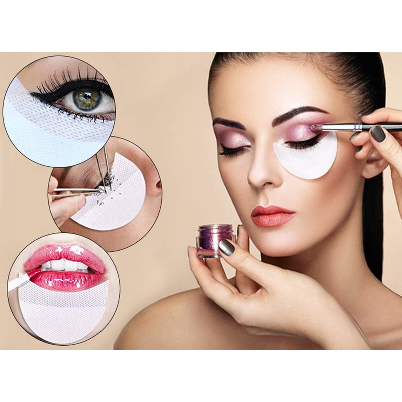 LATRAT 100 Pieces Eyeshadow Stickers Non-Woven Eyeshadow Stickers Smoke Makeup