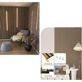 Acoustic Panels Acoustical Wall Panels Large Soundproof Panels 3D Fluted Sound Absorbing Panel with Wood Finish Acoustic Treatment for Recording Studio&Office Vertical (31.5*23.6*0.82in,WHITE OAK,4)