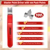 Feekoon Glazier Point Driver, Glazier Setting Tool with 100 Push