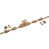 STALLION HARDWARE Polished Brass Cremone Bolt for Cabinet Hardware